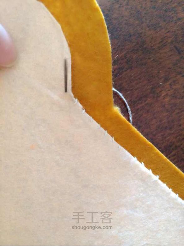 DIY不织布 手工教程 第17步