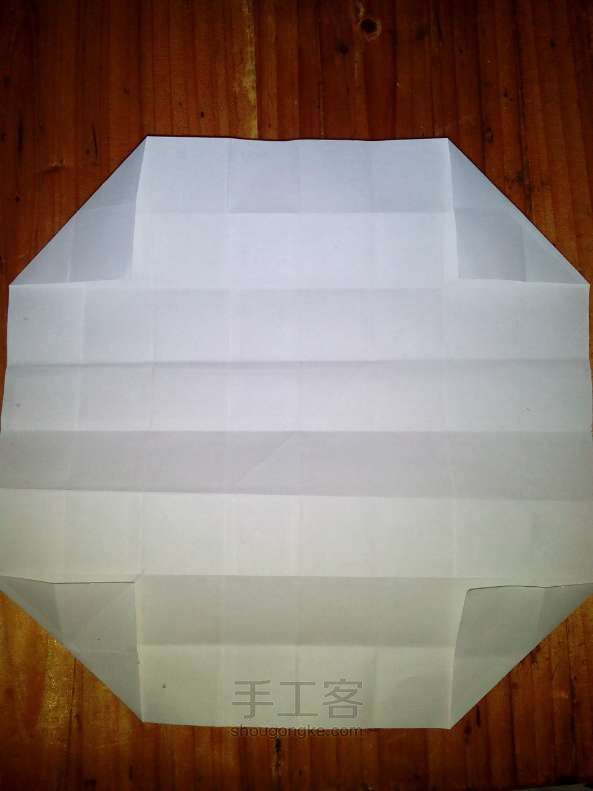 川崎玫瑰 折纸教程 第4步