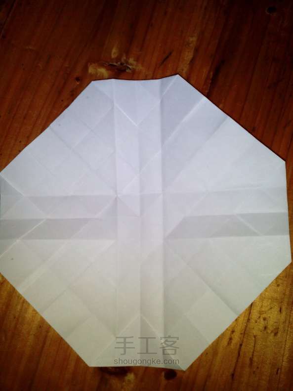 川崎玫瑰 折纸教程 第7步