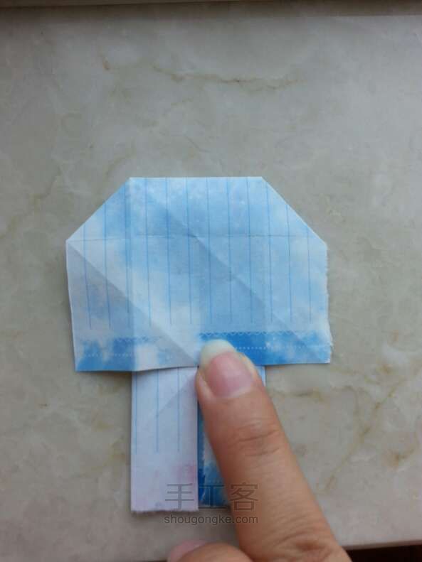 ✨✨✨爱心盒子折纸教程 折纸方法 第21步