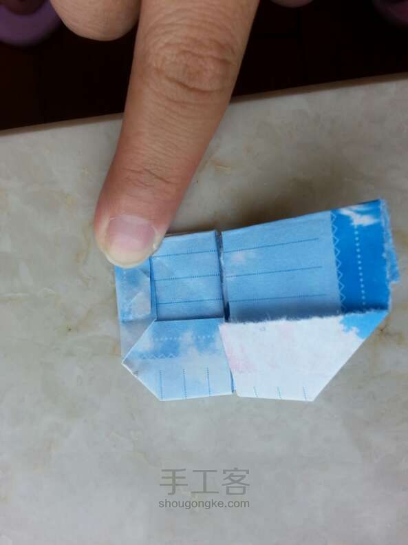 ✨✨✨爱心盒子折纸教程 折纸方法 第28步
