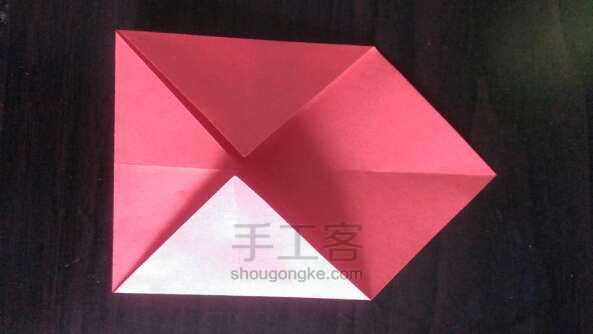 彩色礼盒  折纸方法 第3步
