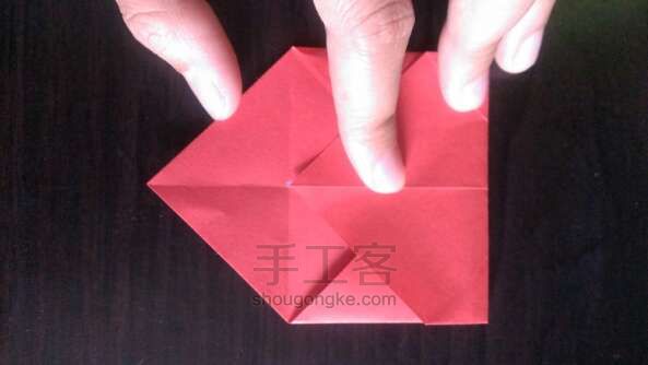 彩色礼盒  折纸方法 第5步