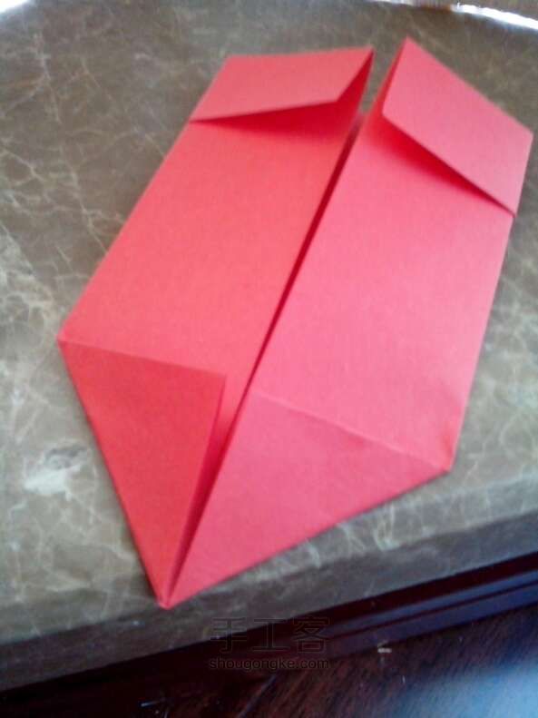 圣诞袜制作  折纸教程 第4步