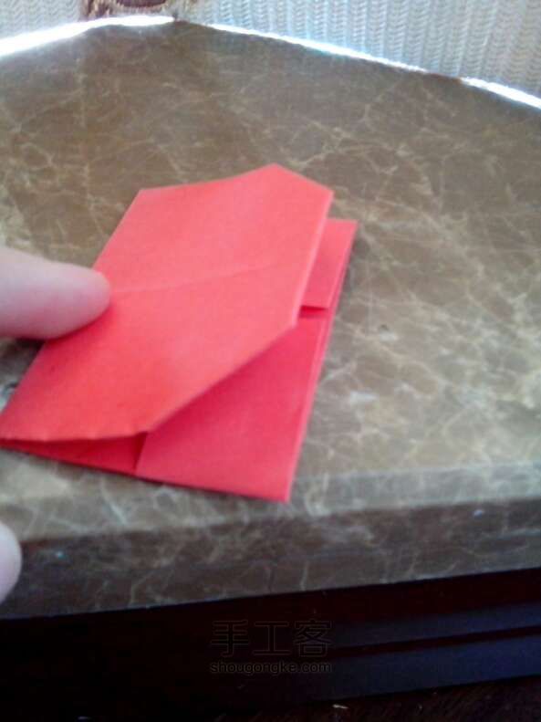 圣诞袜制作  折纸教程 第6步