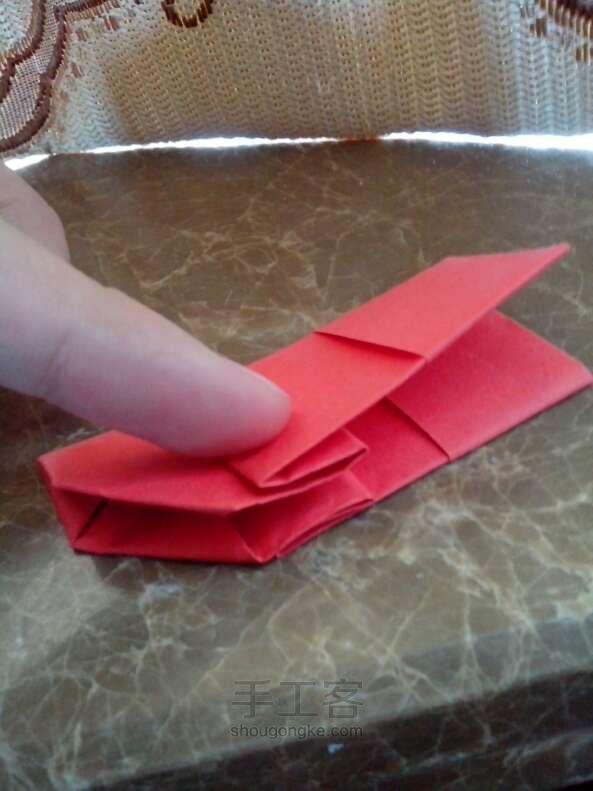 圣诞袜制作  折纸教程 第8步