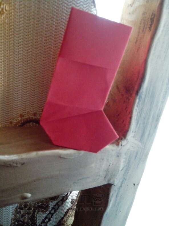 圣诞袜制作  折纸教程 第10步