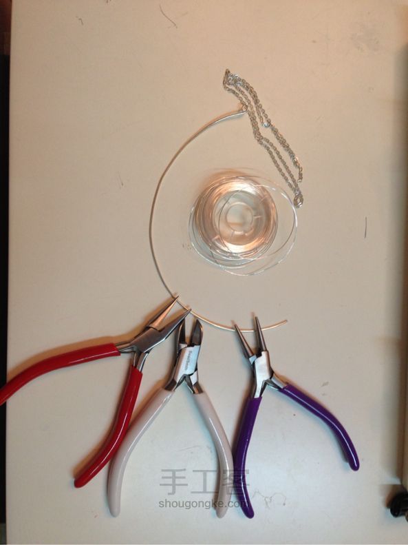 原创水晶耳坠 饰品DIY 手工制作教程 第2步