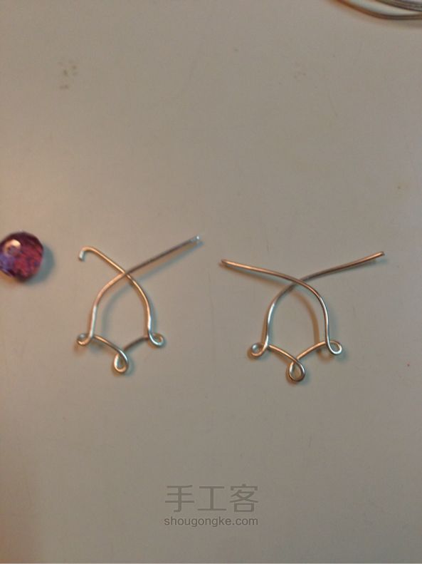 原创水晶耳坠 饰品DIY 手工制作教程 第5步