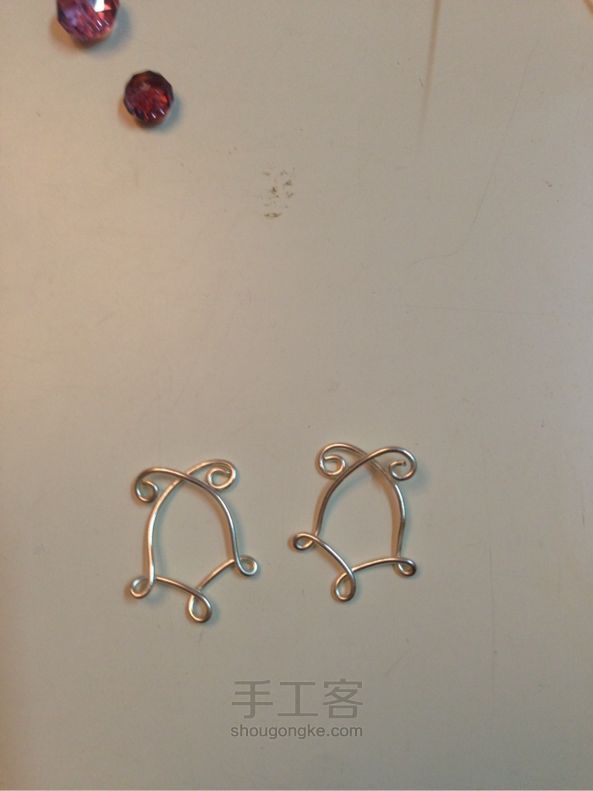 原创水晶耳坠 饰品DIY 手工制作教程 第6步