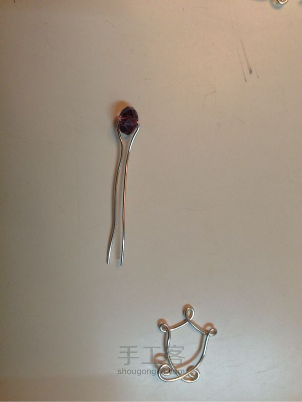 原创水晶耳坠 饰品DIY 手工制作教程 第7步