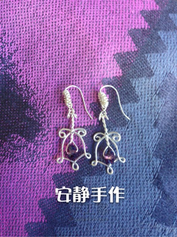 原创水晶耳坠 饰品DIY 手工制作教程 第12步