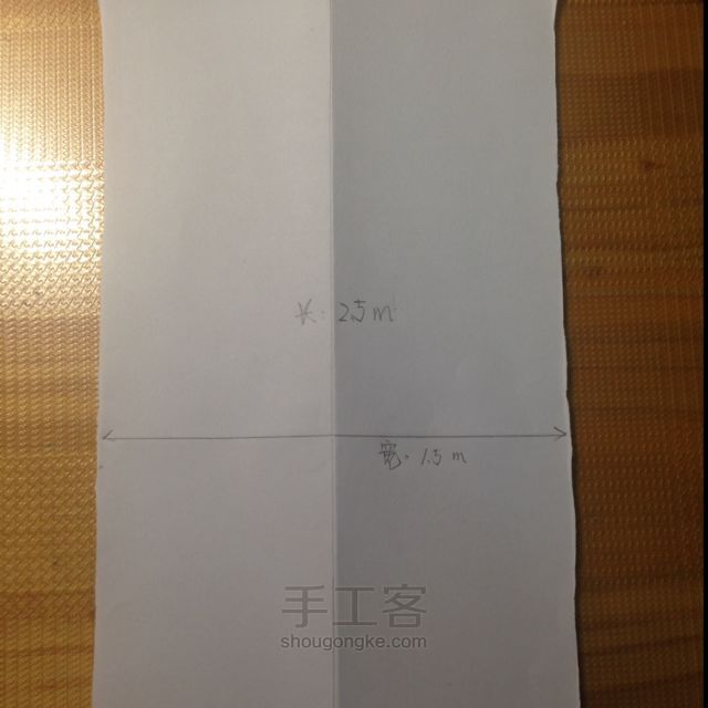 原创：英伦大格美裙裙，求你千万别说床单改造滴  旧物改造 第2步