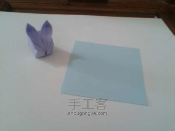 兔子   折纸方法 第2步