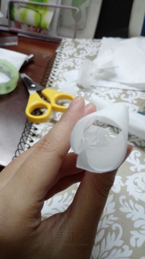 超简单婚纱2带上色教程红色汉服上身  DIY手工制作教程 第25步