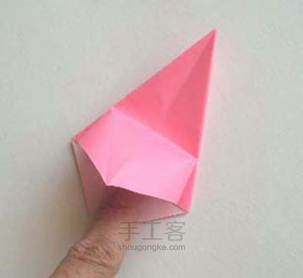 超美小清新百合花（有教程） 折纸方法 第7步
