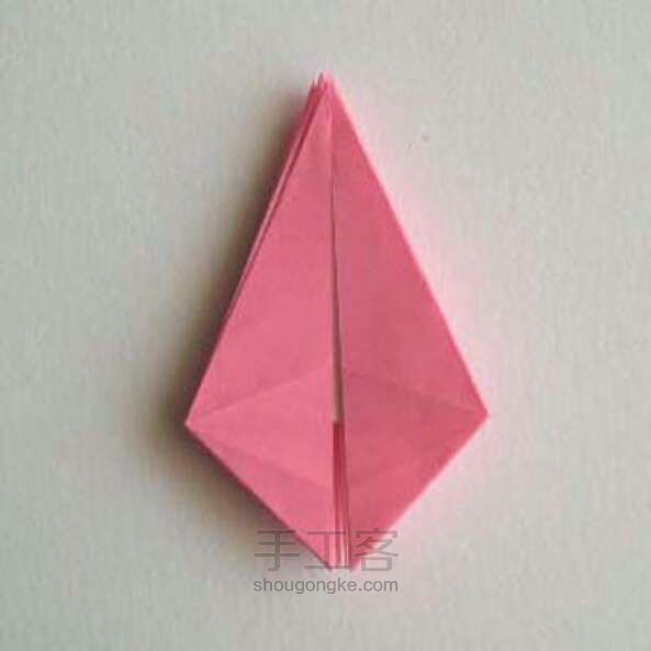 超美小清新百合花（有教程） 折纸方法 第10步