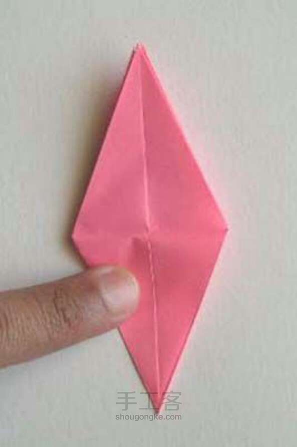 超美小清新百合花（有教程） 折纸方法 第11步