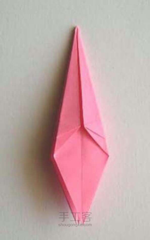 超美小清新百合花（有教程） 折纸方法 第13步