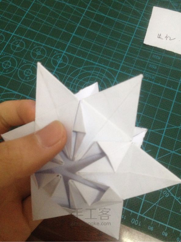 折纸雪花  教程 第25步