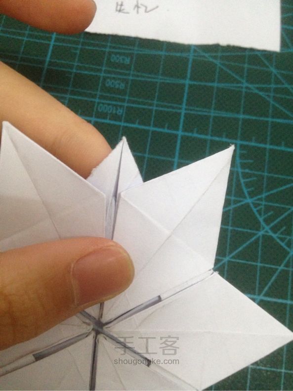 折纸雪花  教程 第30步