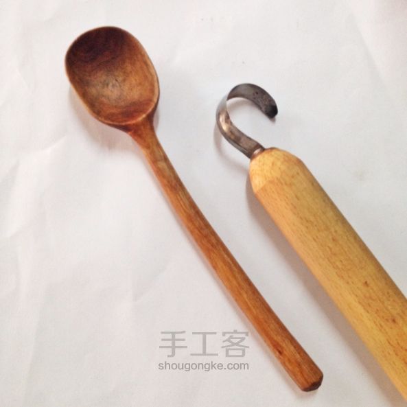 詹小山的一百把勺子 第五把 DIY木艺手工教程 第4步