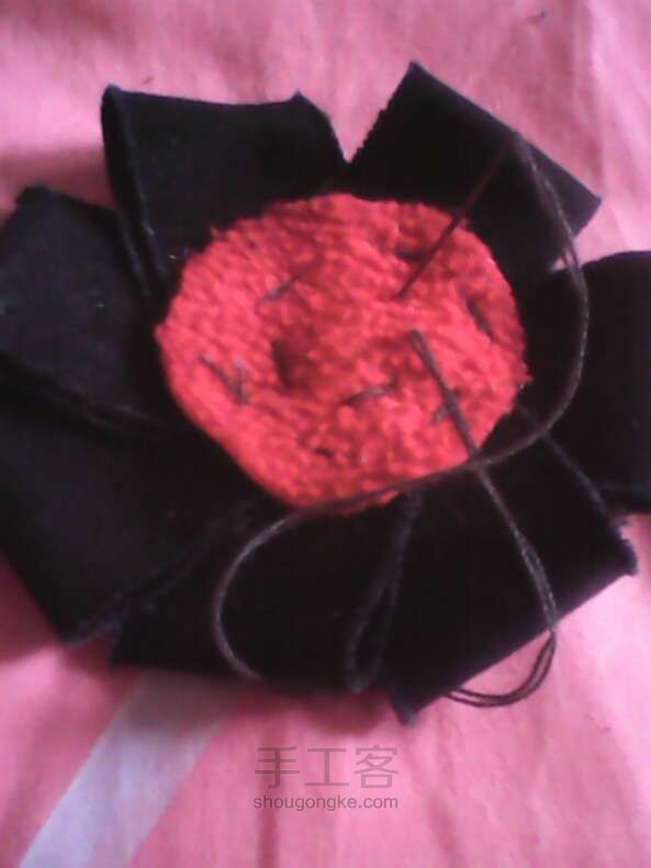 ♥♥『黑黑的花』♥♥ 第4步