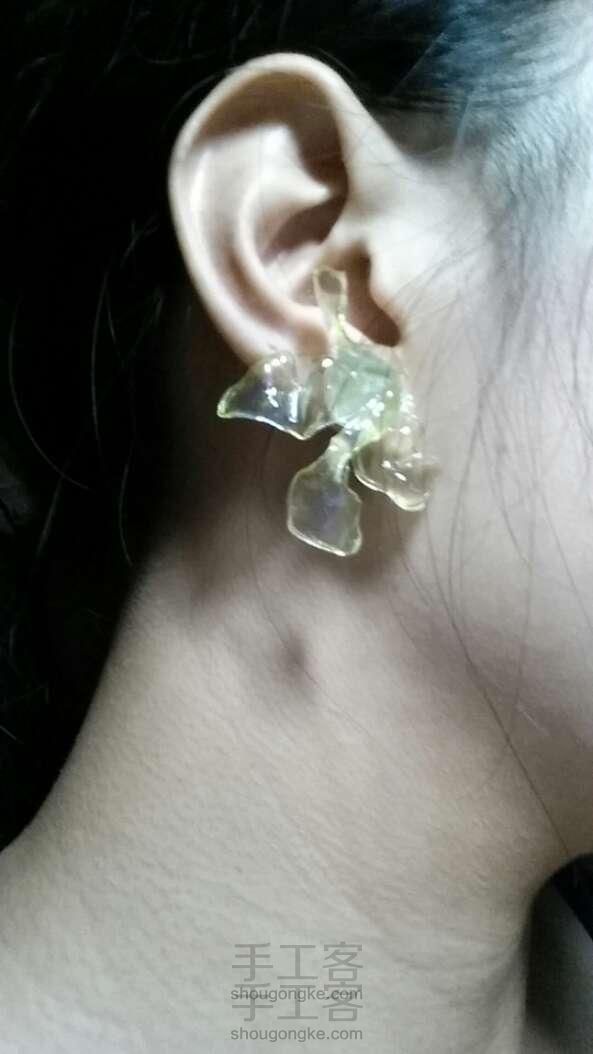 写意向热缩片花朵……改发簪