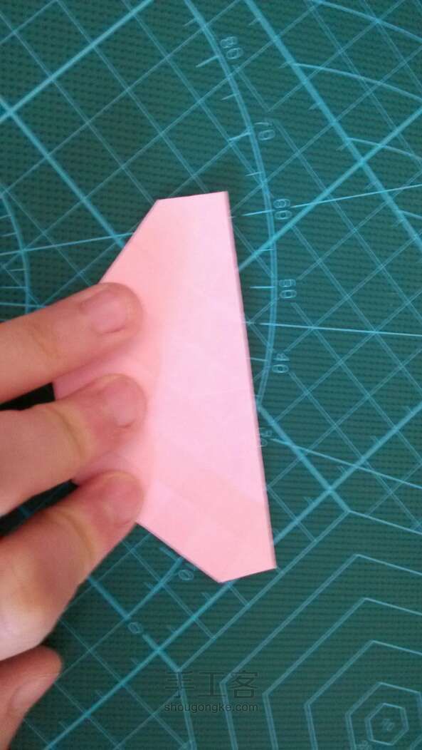 川崎玫瑰折纸方法 第12步