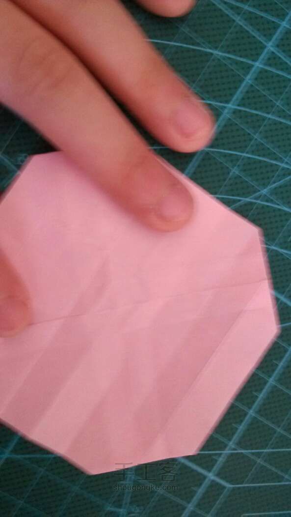 川崎玫瑰折纸方法 第14步