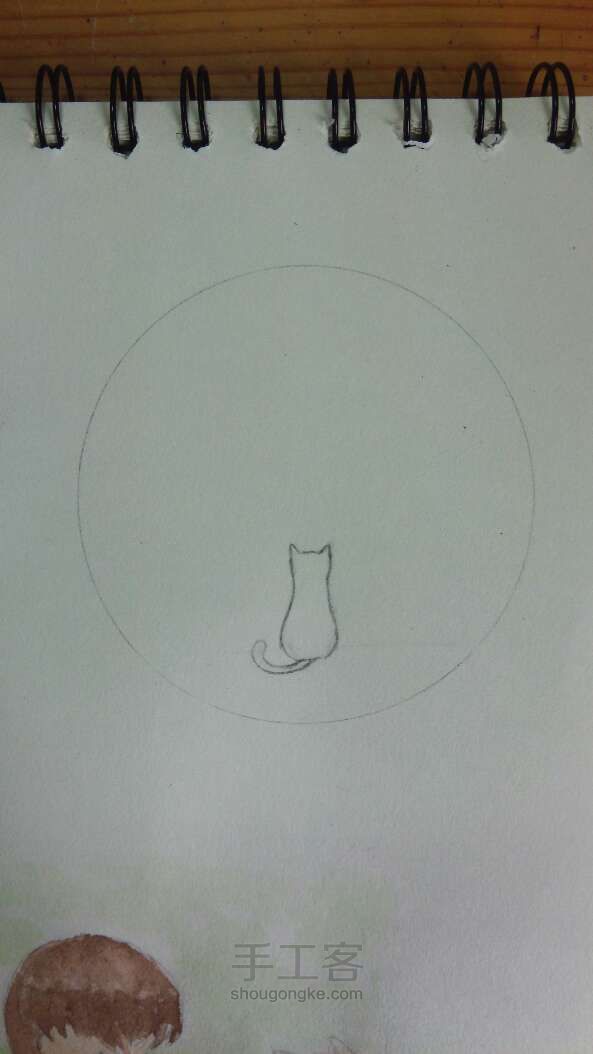 星空下的猫『简直美腻』  绘画教程 第1步