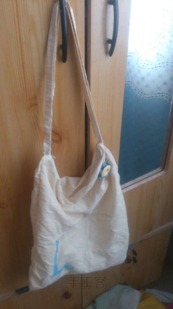 简洁清新购物袋(布袋） DIY手工制作教程 第8步