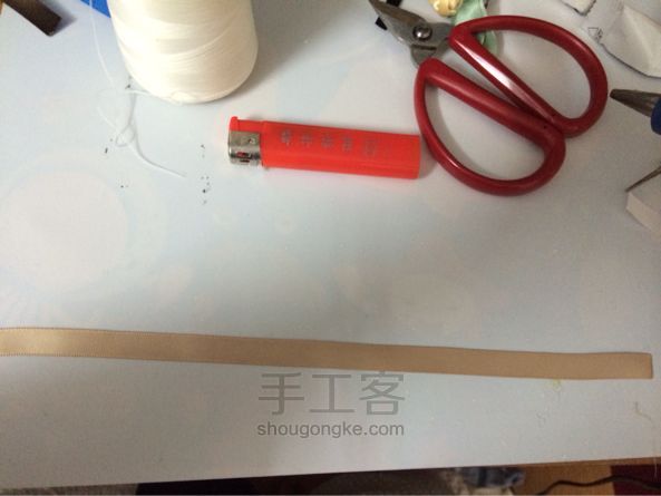 典雅丝带蝴蝶发夹  DIY 手工制作教程 第5步