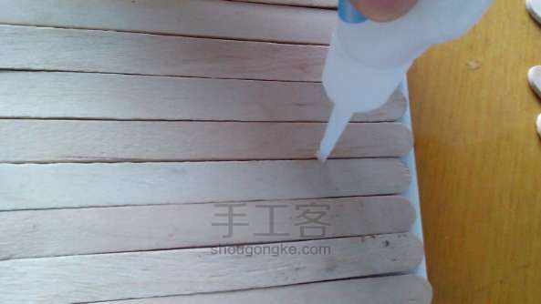 雪糕棍打造完美小茶盘  DIY手工制作教程 第6步