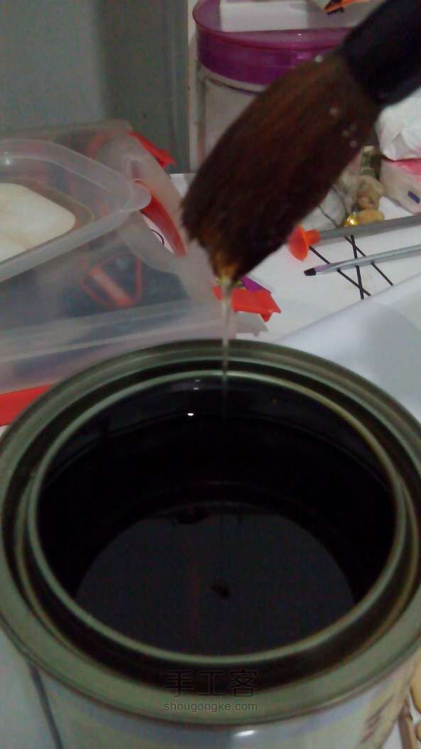雪糕棍打造完美小茶盘  DIY手工制作教程 第9步