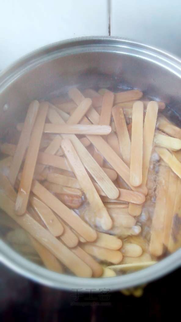 雪糕棍打造完美小茶盘  DIY手工制作教程 第2步