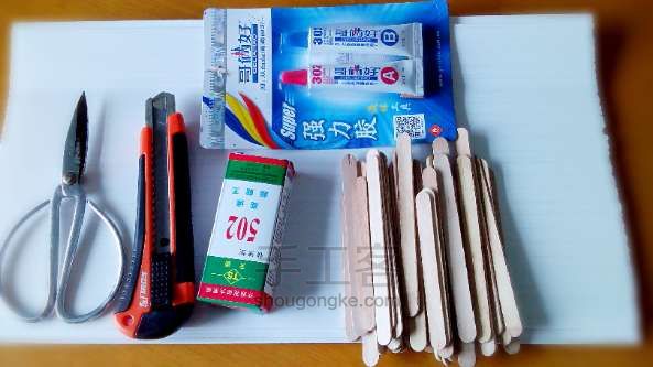 雪糕棍打造完美小茶盘  DIY手工制作教程 第1步