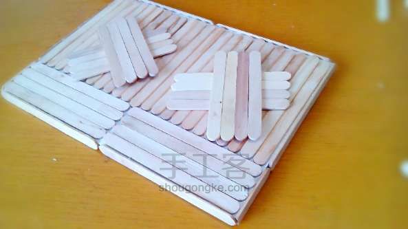 雪糕棍打造完美小茶盘  DIY手工制作教程 第12步