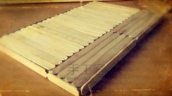 雪糕棍打造完美小茶盘  DIY手工制作教程 第13步