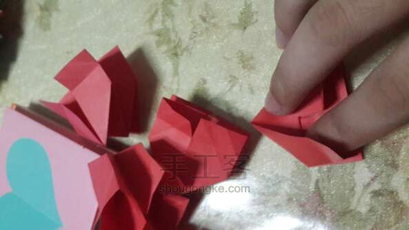 手工折纸烟花 折纸教程 第21步