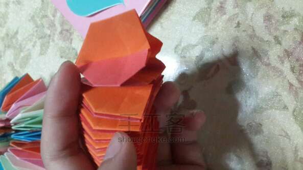 手工折纸烟花 折纸教程 第28步