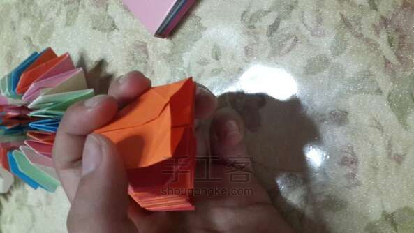 手工折纸烟花 折纸教程 第29步