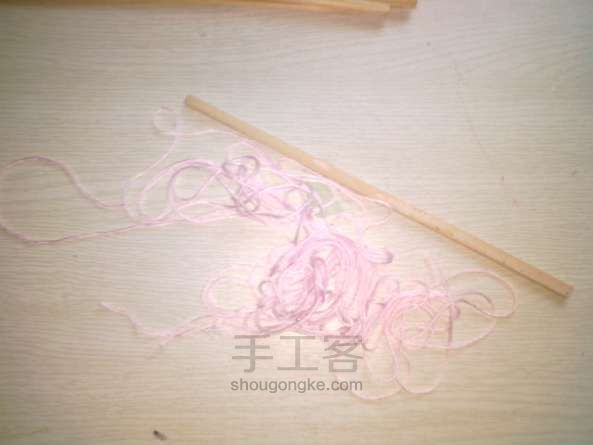 用废筷子制作简易风铃 DIY手工制作教程 第2步
