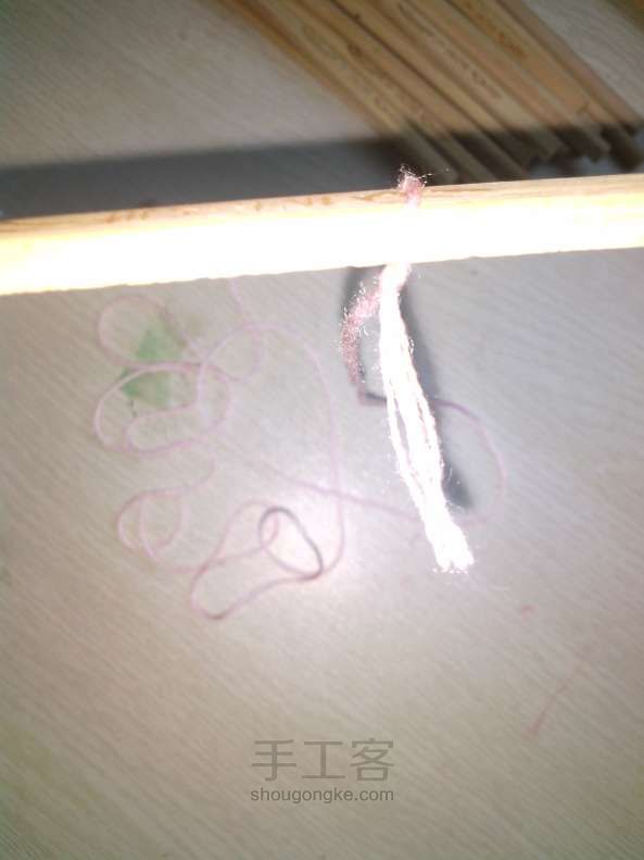 用废筷子制作简易风铃 DIY手工制作教程 第3步