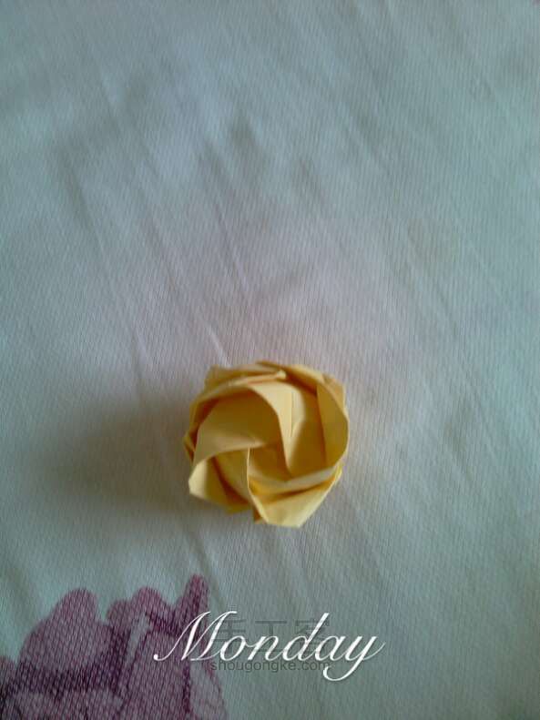 川崎玫瑰~萌萌哒~超简单的玫瑰~ 折纸教程 第25步