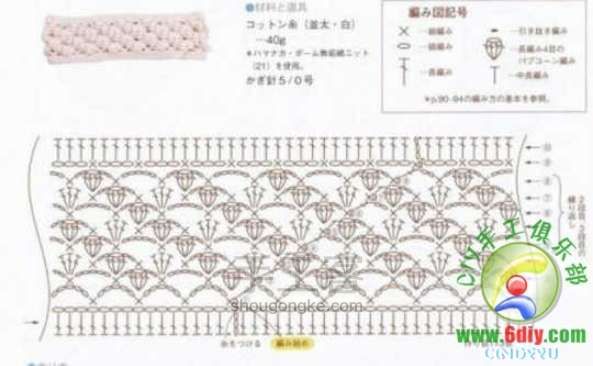 钩针发带教程  DIY手工制作教程 第1步