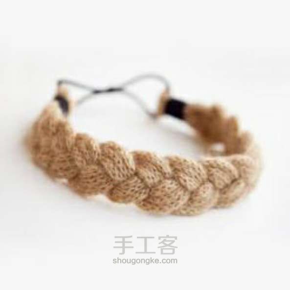 钩针发带教程  DIY手工制作教程 第3步
