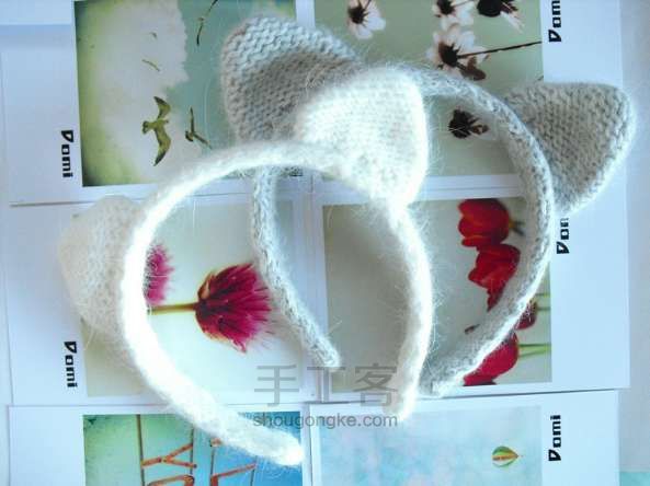 钩针发带教程  DIY手工制作教程 第6步