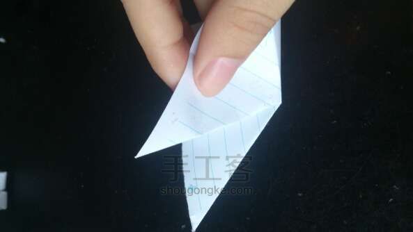 折个爱心～ 折纸方法 第2步