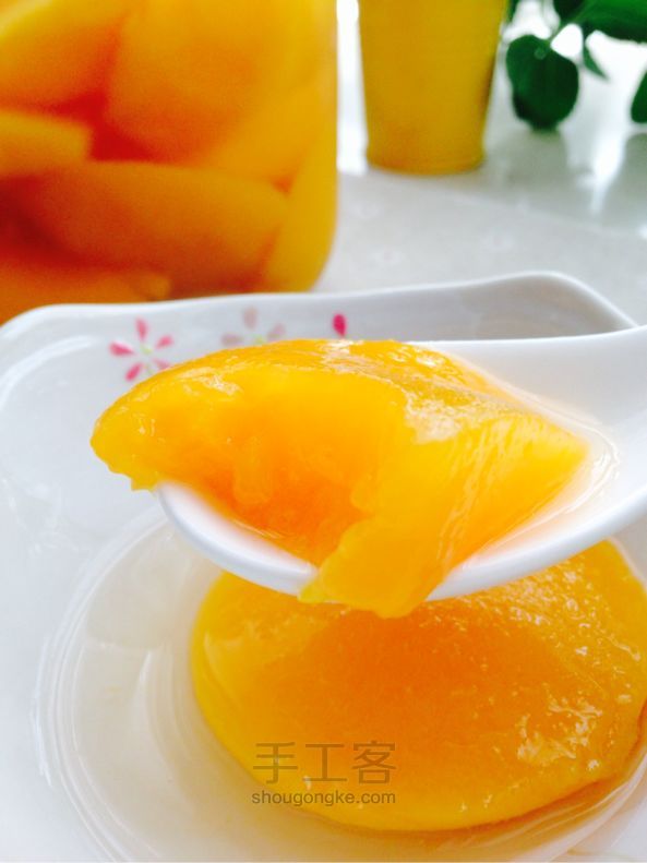 无添加的糖水黄桃  美食教程 第5步